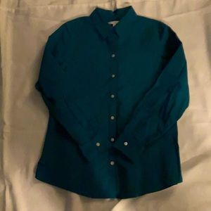 Foxcroft women’s button down in teal